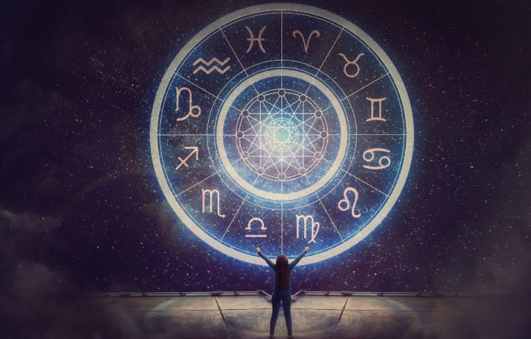 astrology chart and stars